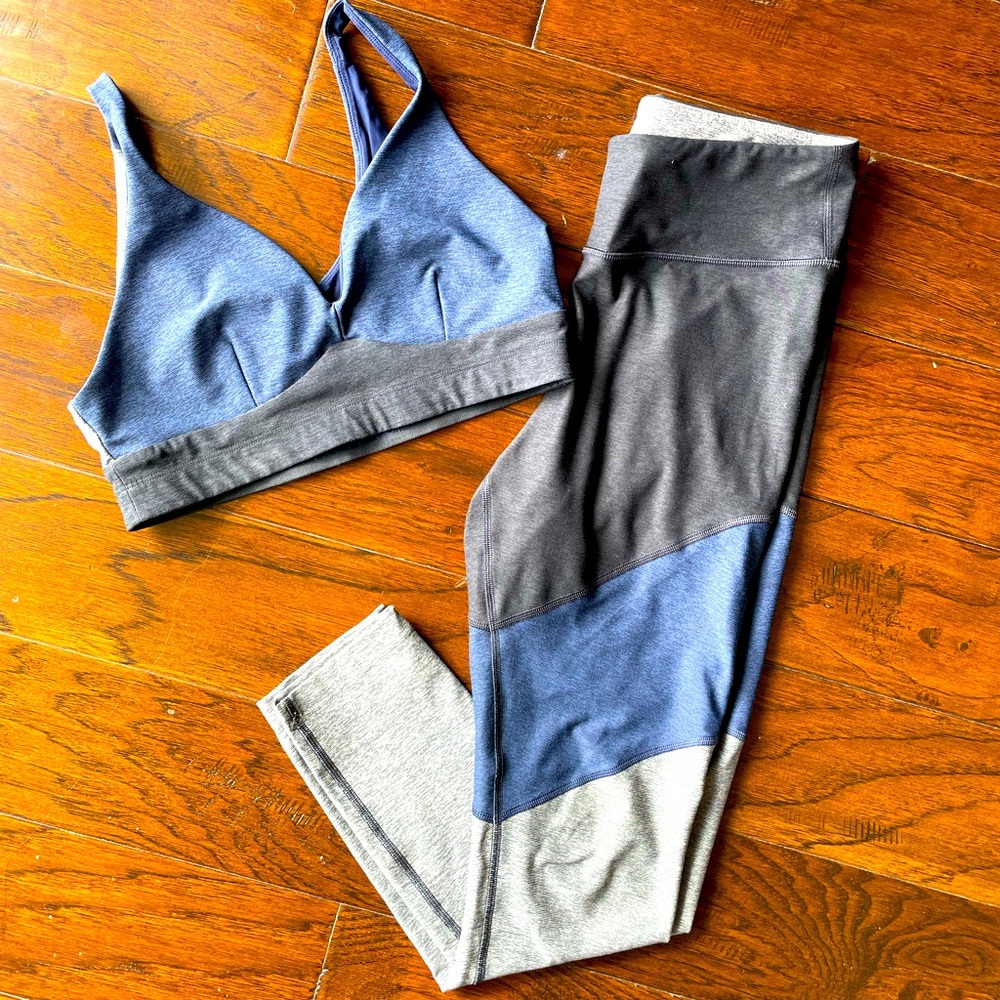 Outdoor Voices matching yoga pants & bra set